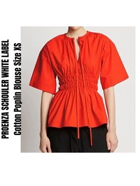 PROENZA SCHOULER WHITE LABEL
Cotton Poplin Blouse Size XS